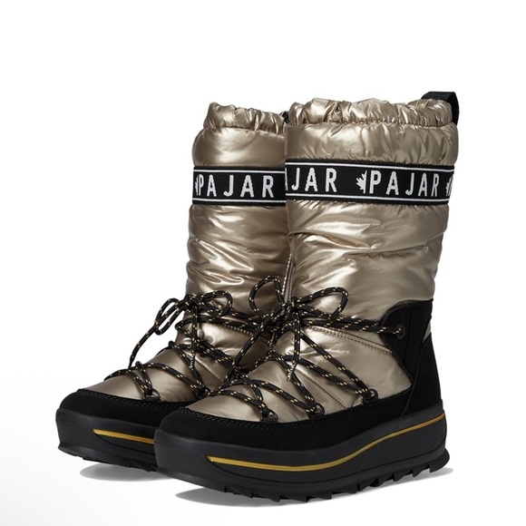 Pajar Women’s Metallic snow Boots  Size 6.5  Waterproof Insulated Winter NWT - Picture 1 of 14